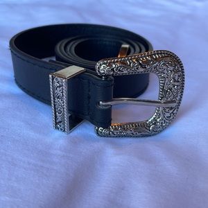 Black Leather Belt